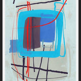Cuadro Abstract Blue Red