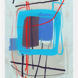 Cuadro Abstract Blue Red