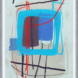Cuadro Abstract Blue Red