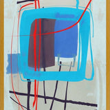 Cuadro Abstract Blue Red
