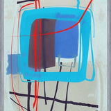 Cuadro Abstract Blue Red