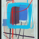 Cuadro Abstract Blue Red