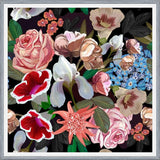 Cuadro Heirloom floral art bouquet black