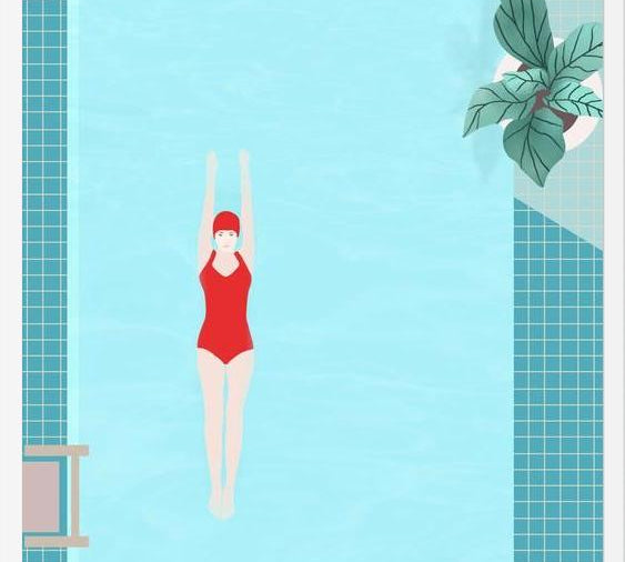 Cuadro Girl with red swimsuit 2