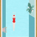 Cuadro Girl with red swimsuit 2