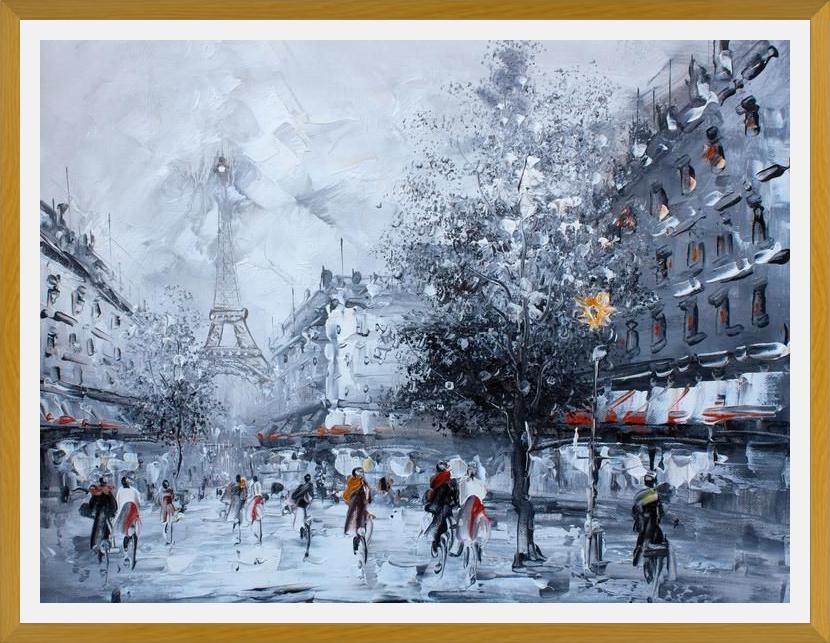 Cuadro rain in paris