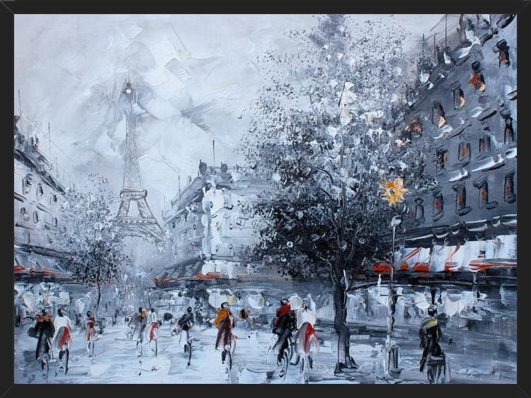 Cuadro rain in paris