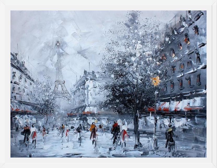 Cuadro rain in paris