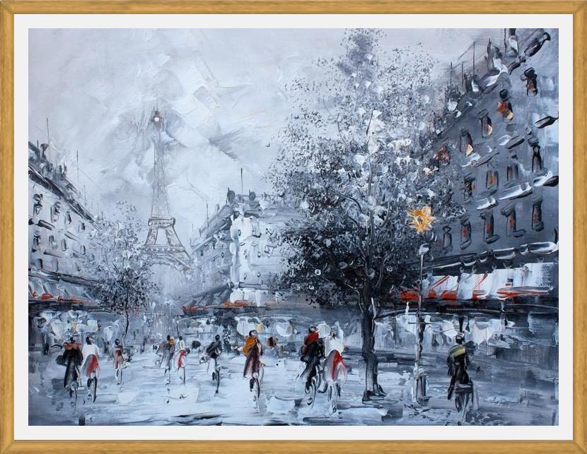 Cuadro rain in paris