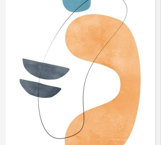 Cuadro Abstraction with gray lines 6