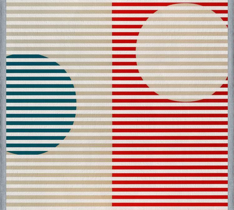 Cuadro Stripes & Circles 2