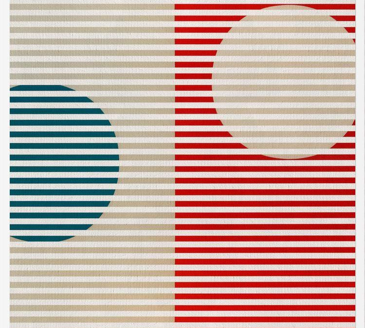 Cuadro Stripes & Circles 2