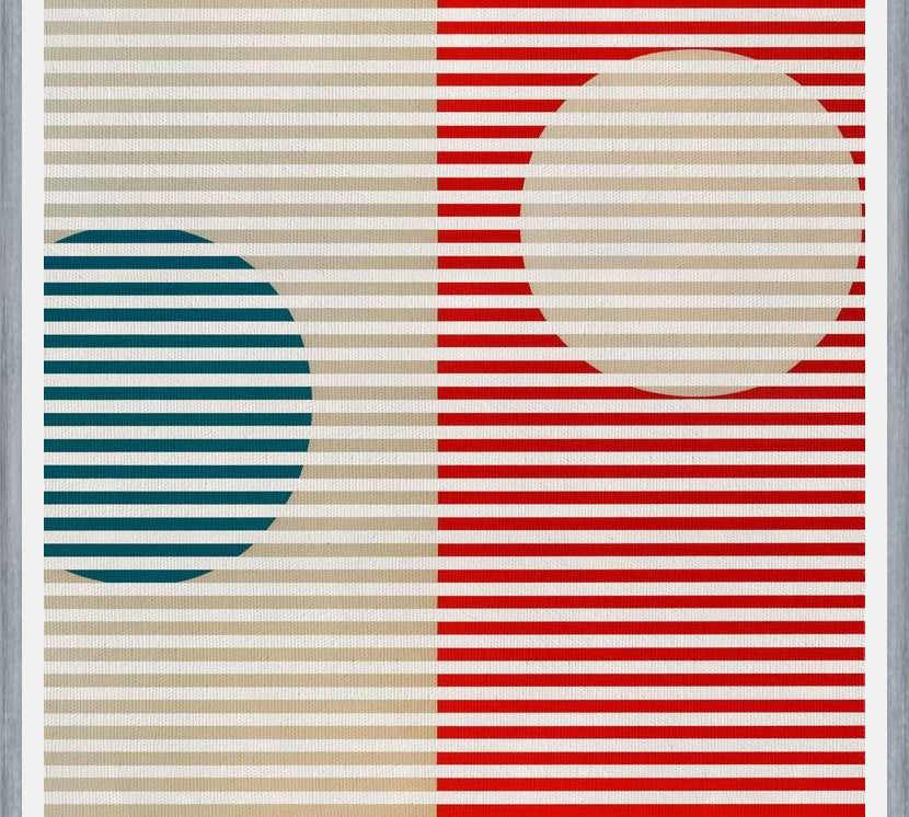 Cuadro Stripes & Circles 2