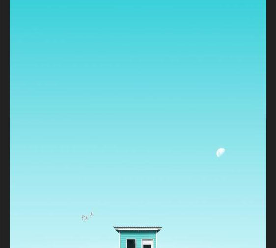 Cuadro La casa y la luna