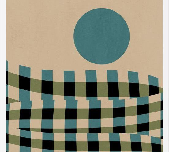 Cuadro Checkerboard Landscape 02