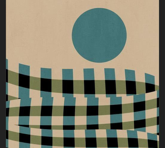 Cuadro Checkerboard Landscape 02