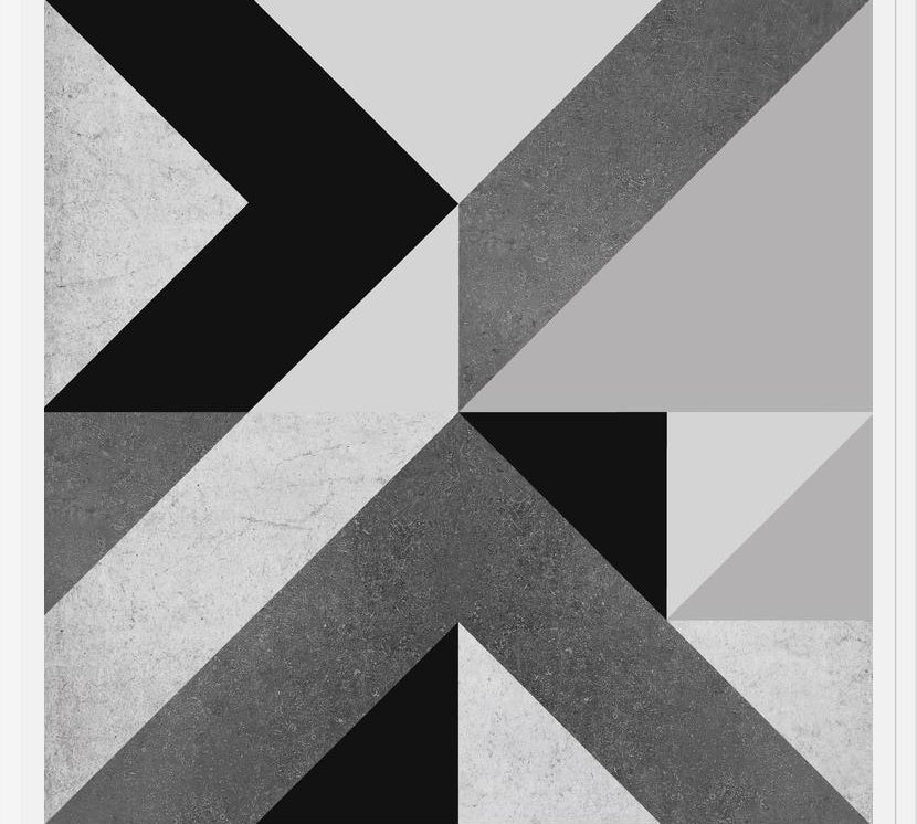 Cuadro Geométrico Neutro - Black & White