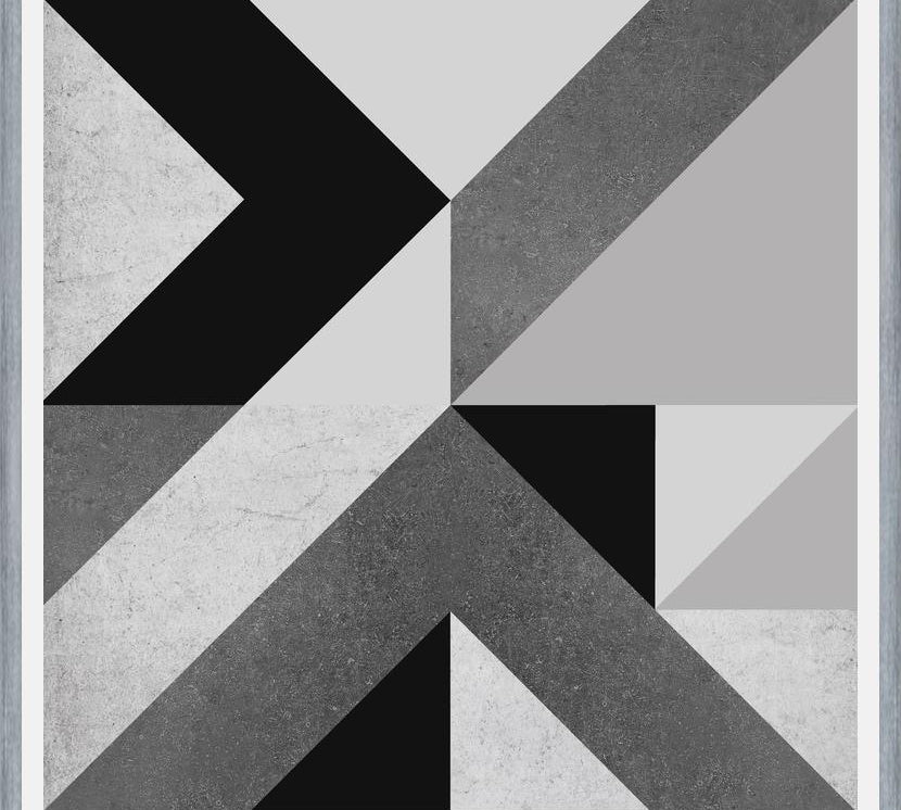Cuadro Geométrico Neutro - Black & White