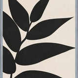 Cuadro Minimal Leaves - Black 01