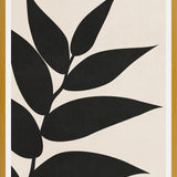 Cuadro Minimal Leaves - Black 01