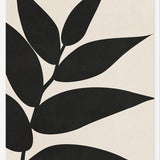 Cuadro Minimal Leaves - Black 01