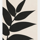 Cuadro Minimal Leaves - Black 01