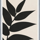 Cuadro Minimal Leaves - Black 01