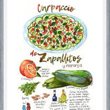 Cuadro Receta Carpaccio de Zapallitos