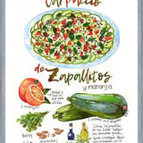 Cuadro Receta Carpaccio de Zapallitos