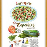 Cuadro Receta Carpaccio de Zapallitos