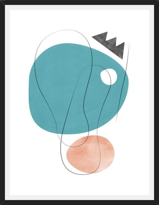 Cuadro Abstraction with gray lines 5