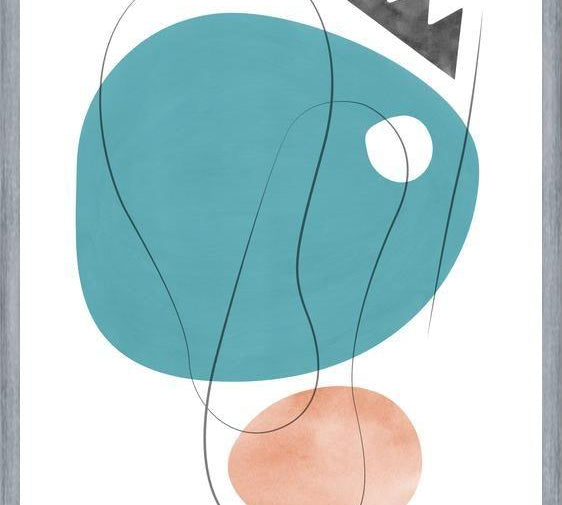 Cuadro Abstraction with gray lines 5