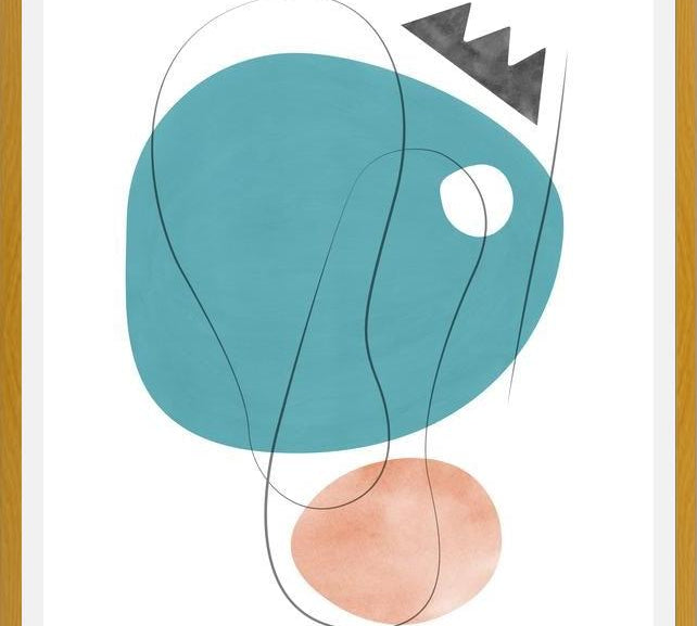 Cuadro Abstraction with gray lines 5