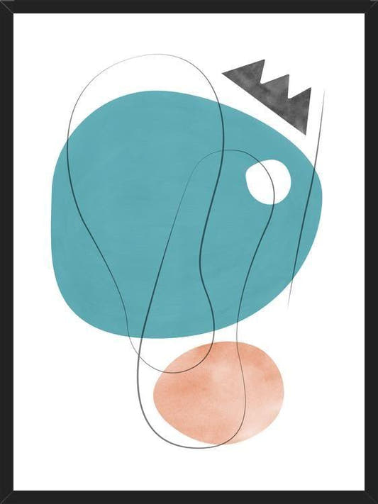 Cuadro Abstraction with gray lines 5