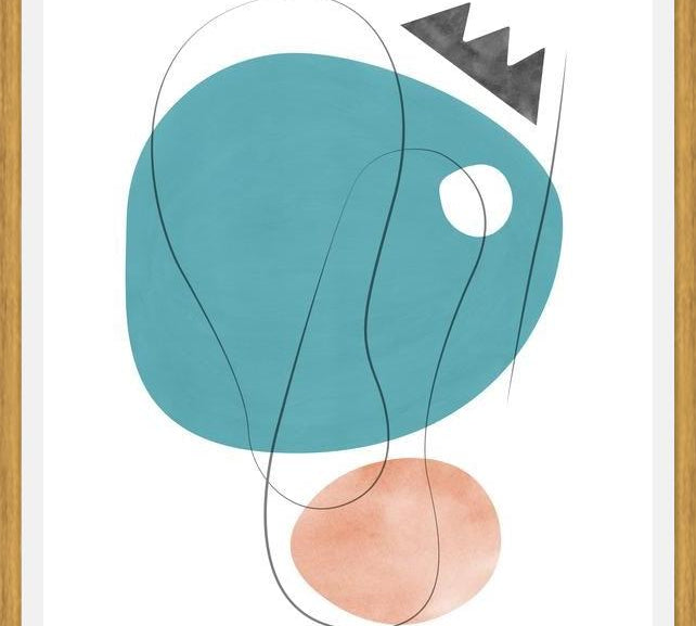 Cuadro Abstraction with gray lines 5