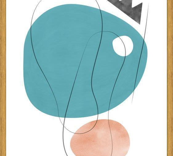Cuadro Abstraction with gray lines 5