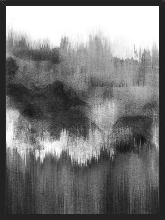 Cuadro Black watercolor brush strokes