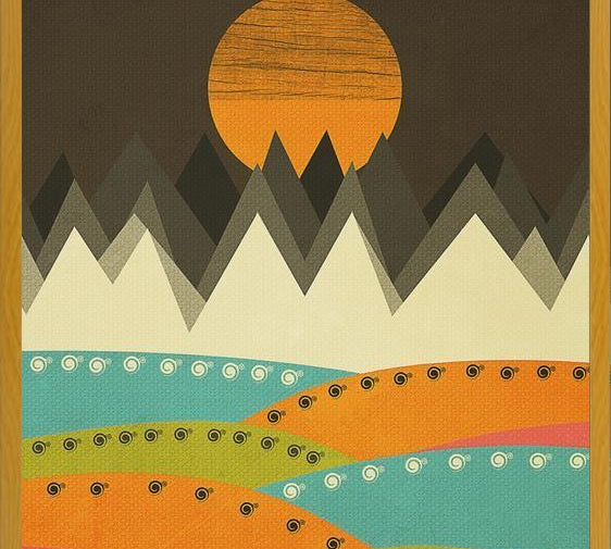 Cuadro Geometric landscape 07