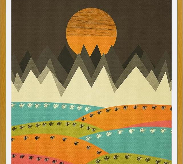 Cuadro Geometric landscape 07
