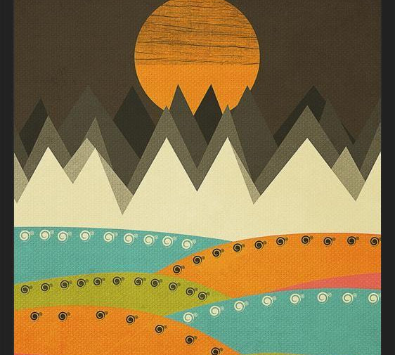 Cuadro Geometric landscape 07
