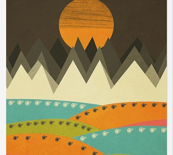 Cuadro Geometric landscape 07