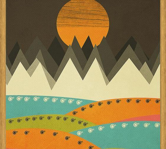 Cuadro Geometric landscape 07