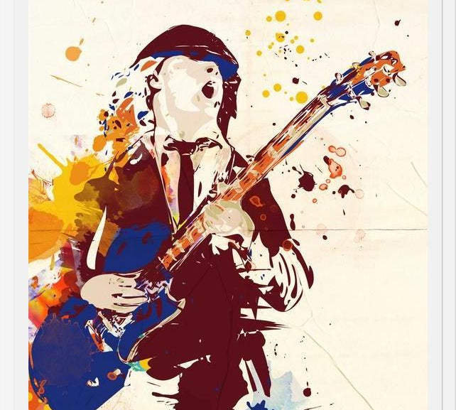 Cuadro Angus Young