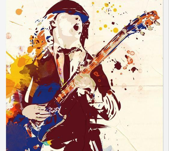 Cuadro Angus Young