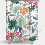 Cortina de Baño Minty + Rust Floral