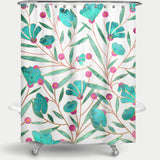 Cortina de Baño Turquoise Floral