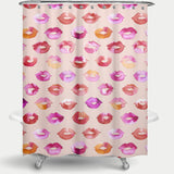 Cortina de Baño Sweet Love Kisses Pink Lips