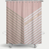 Cortina de Baño Flecha Gold - Rosa