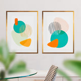Set de Cuadros Beauty Shapes I y II