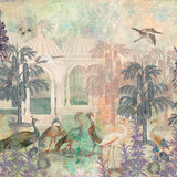 Papel Mural jardín de aves